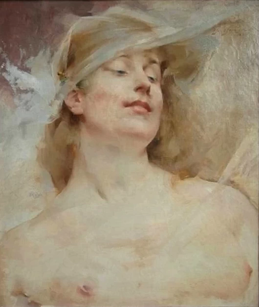 François Paul Auguste Quinsac - Donna in estasi